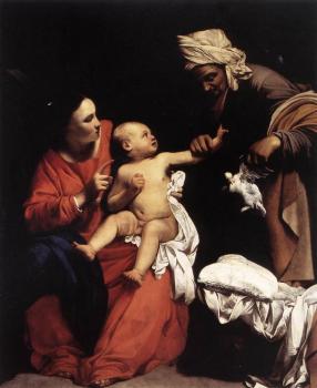 Carlo Saraceni : Madonna and Child with St Anne